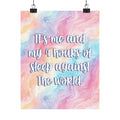 Bespattered Facade "Me and My 4 Hrs. of Sleep Against the World" Giclée Archival Matte Paper Prints
