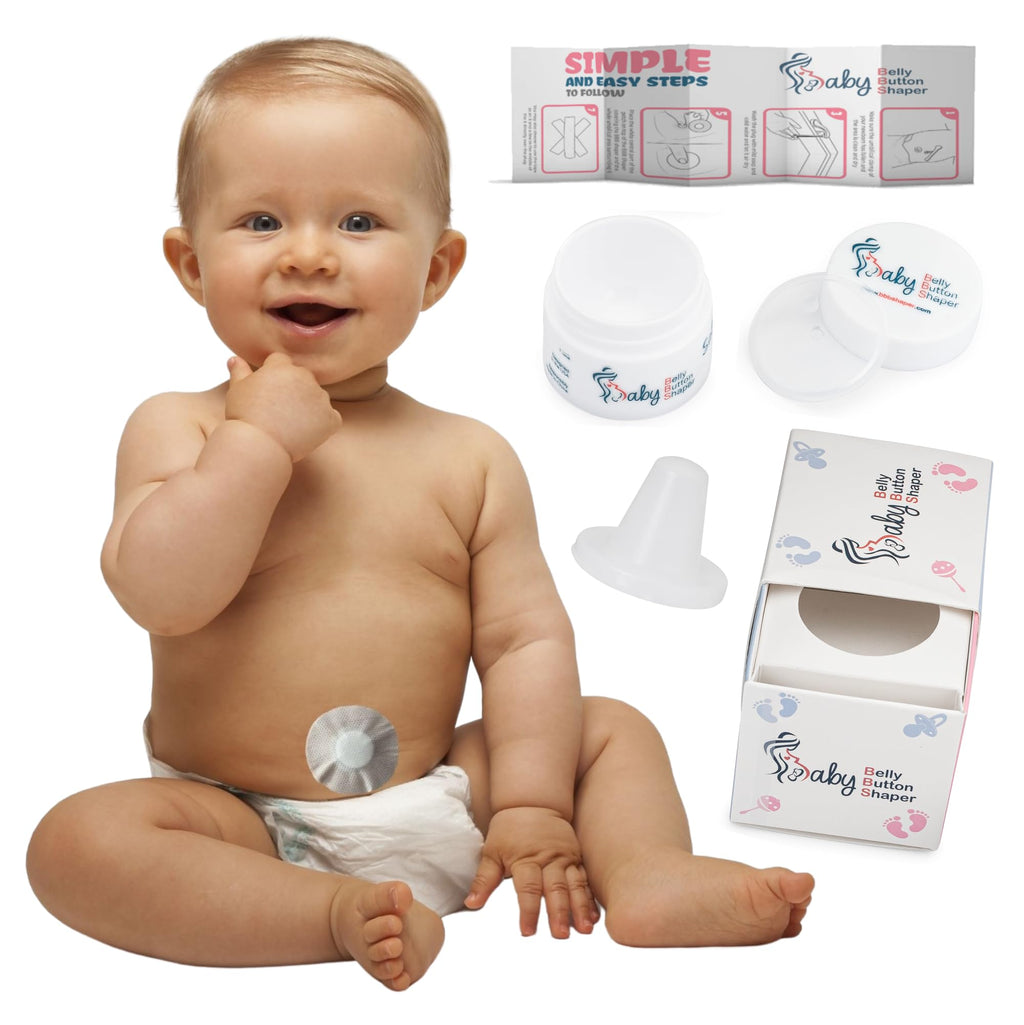 Patented-Baby Belly Button Shaper Plug- Baby Belly Band - Hernia Belt - Baby Belly Button Band - Umbilical Hernia Belt Baby - Baby Stomach Band - Baby Essentials - Newborn Care - No Patches