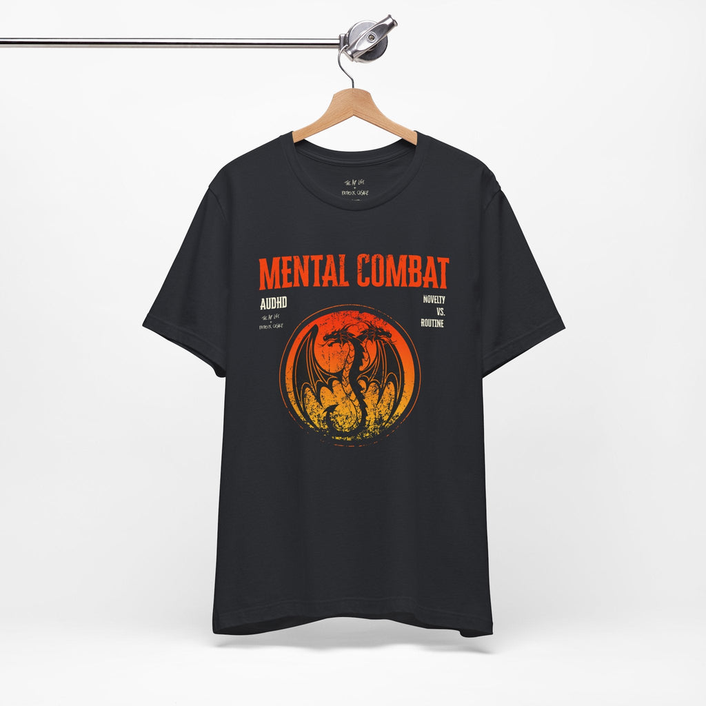 Mental Combat AuDHD Burnout - Adult Unisex Jersey Tee