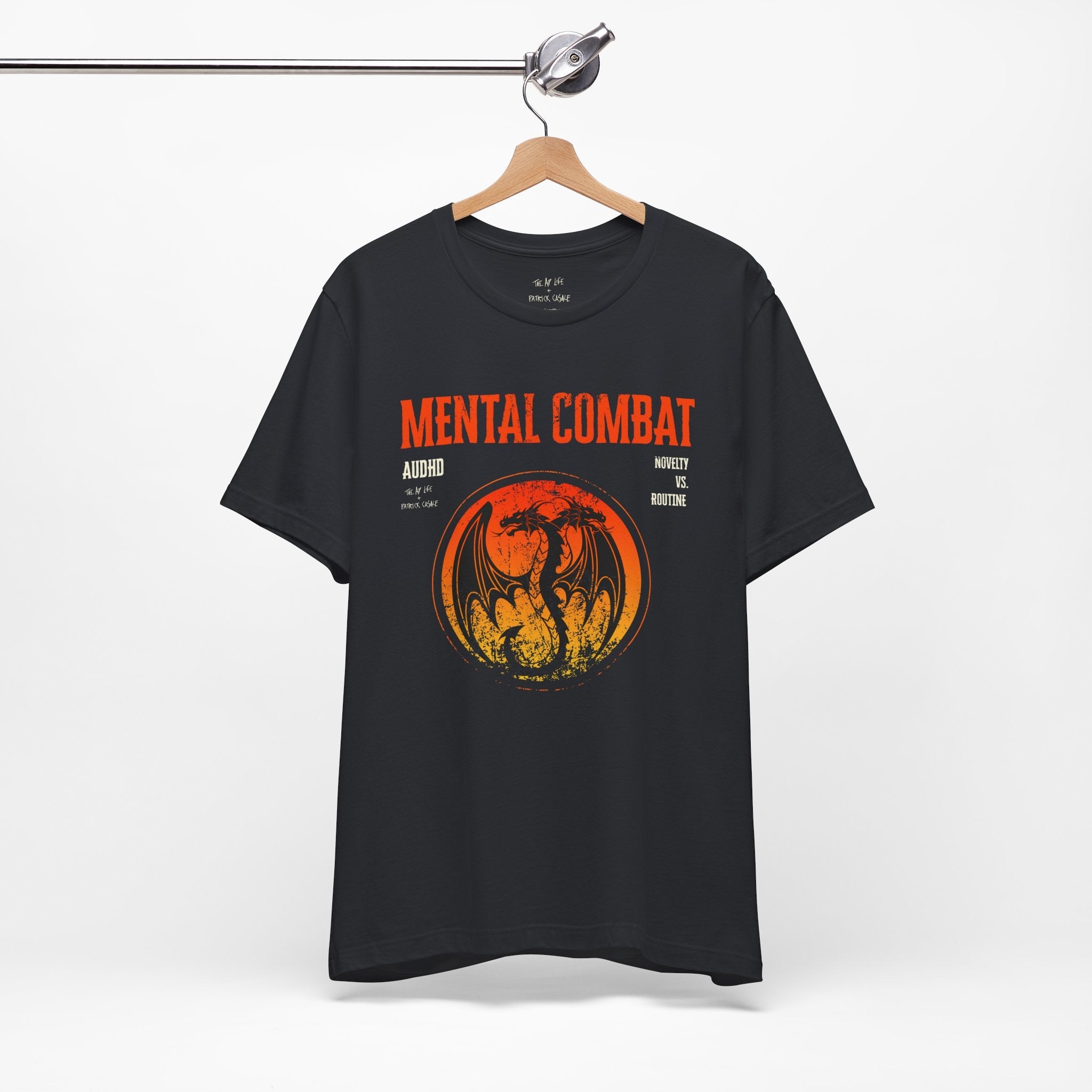Mental Combat AuDHD Burnout - Adult Unisex Jersey Tee