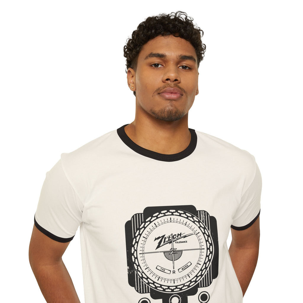 Zilch Tolerance for the R Word - Adult Unisex Cotton Ringer T-Shirt