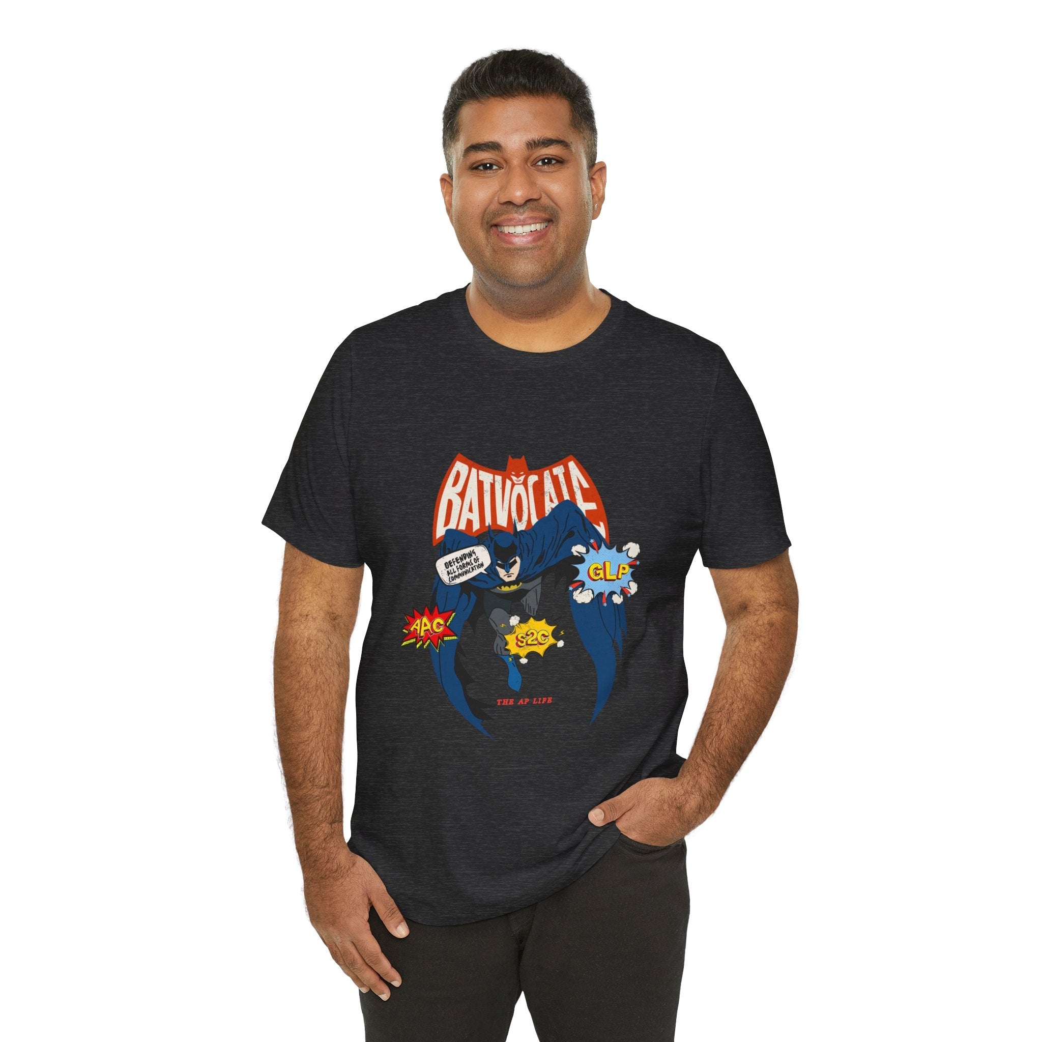 Batvocate - Defending All Forms of Communication - AAC - GLP - S2C - Adult Unisex Jersey Tee
