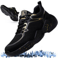 Gsutenmre Steel Toe Shoes for Men Breathable Work Shoes Lightweight Steel Toe Sneakers Indestructible Construction Safety Shoes Smash Puncture Proof Steel Toe Work Shoes for Men Women