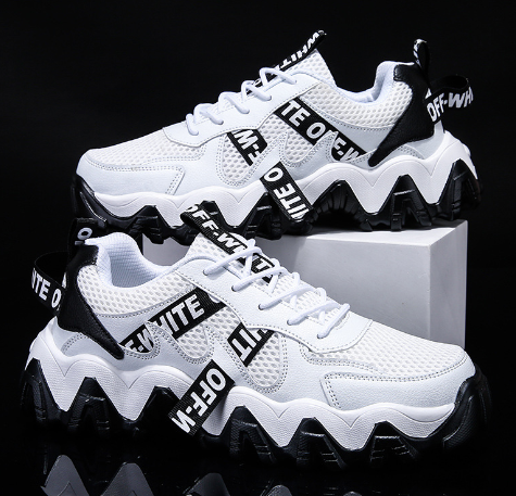 New Green Men's Casual Sports Shoes with Breathable Mesh
