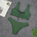 2019 New Women's Bikini, Sexy Solid Color Swimsuit