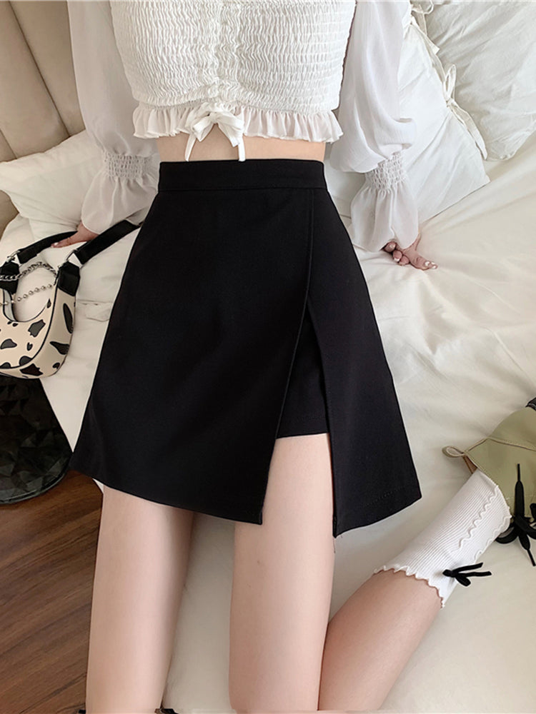 High Waist Slim Fit Bag Hip Skirt