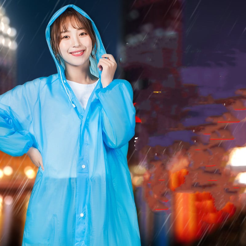 Thickened Transparent Outdoor Secondary Raincoat