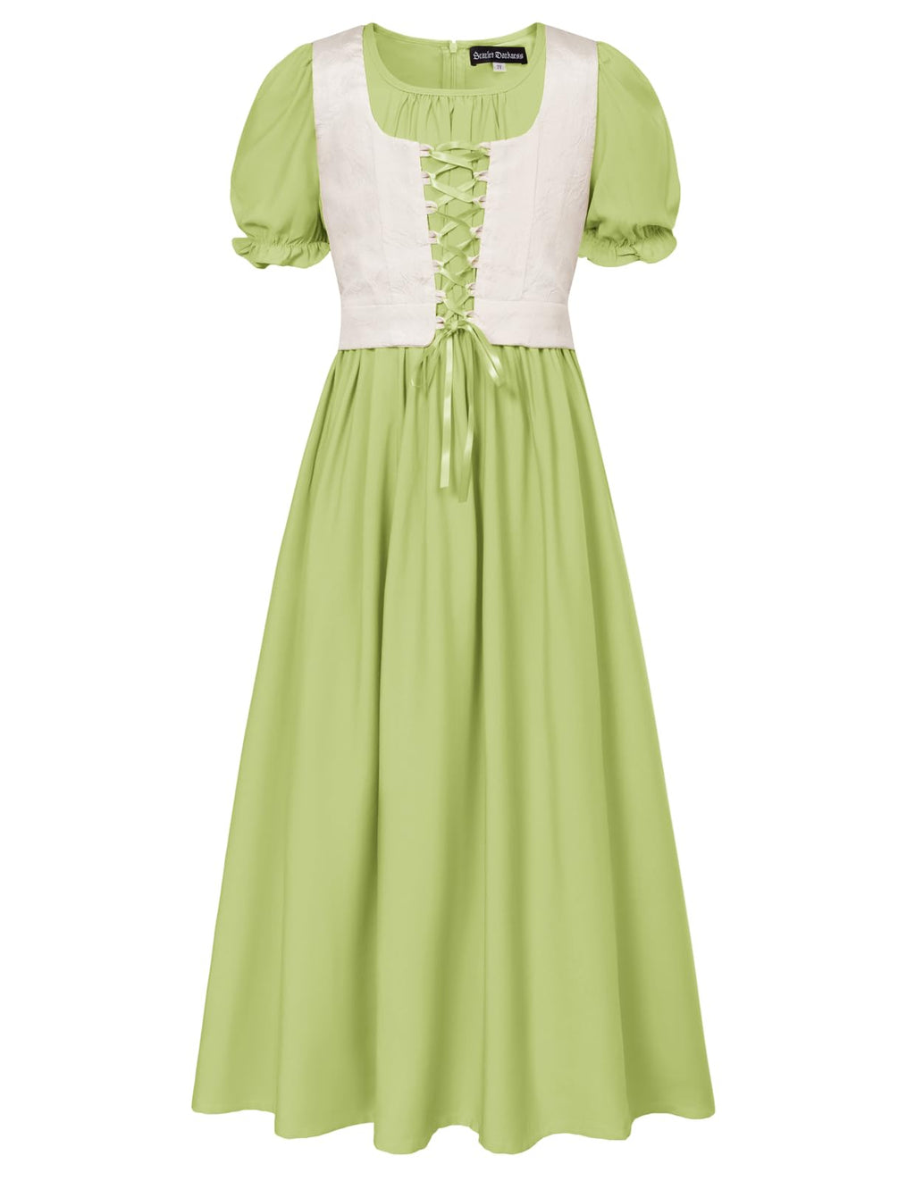 Scarlet Darkness Green Dress for Girl Renaissance Dress Flower Girl Dress Summer Dress Light Green 10Y