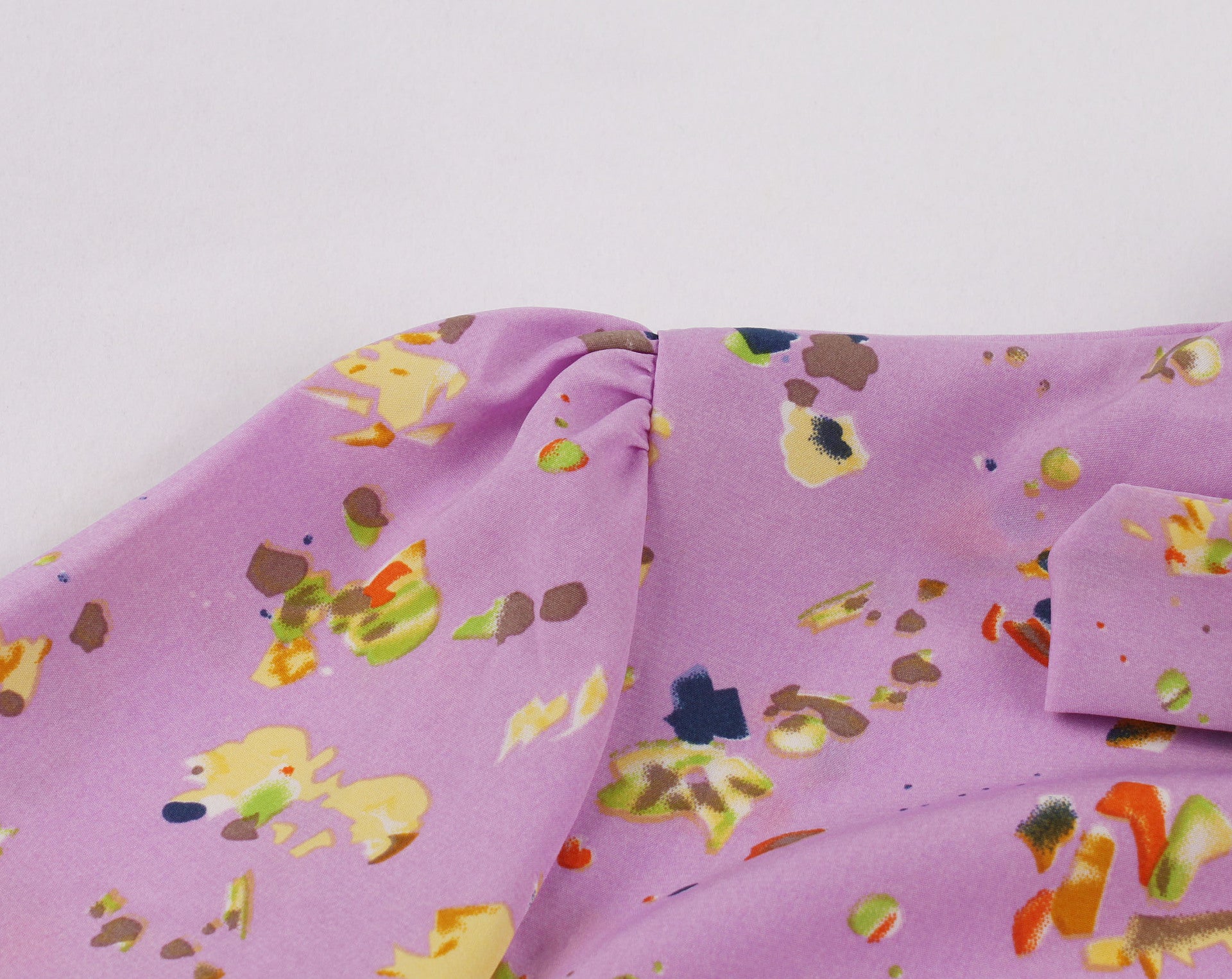 New Women's Floral Ruffle Midi Dress with Collar 2260