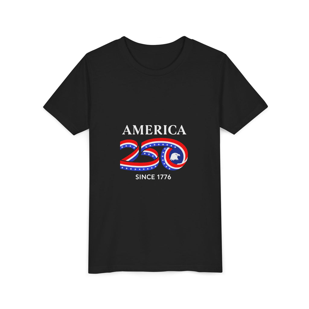 Youth Tee - "America 250 Since 1776" Patriotic 250th Anniversary Kids T-Shirt