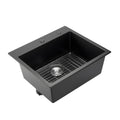 25 inch Granite Kitchen Sink Top Mount Single Bowl Drop-In Basin for RV Bar