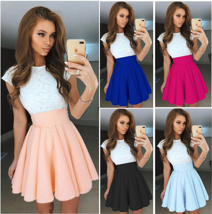 Lace Patchwork Dress (Lace Dress)