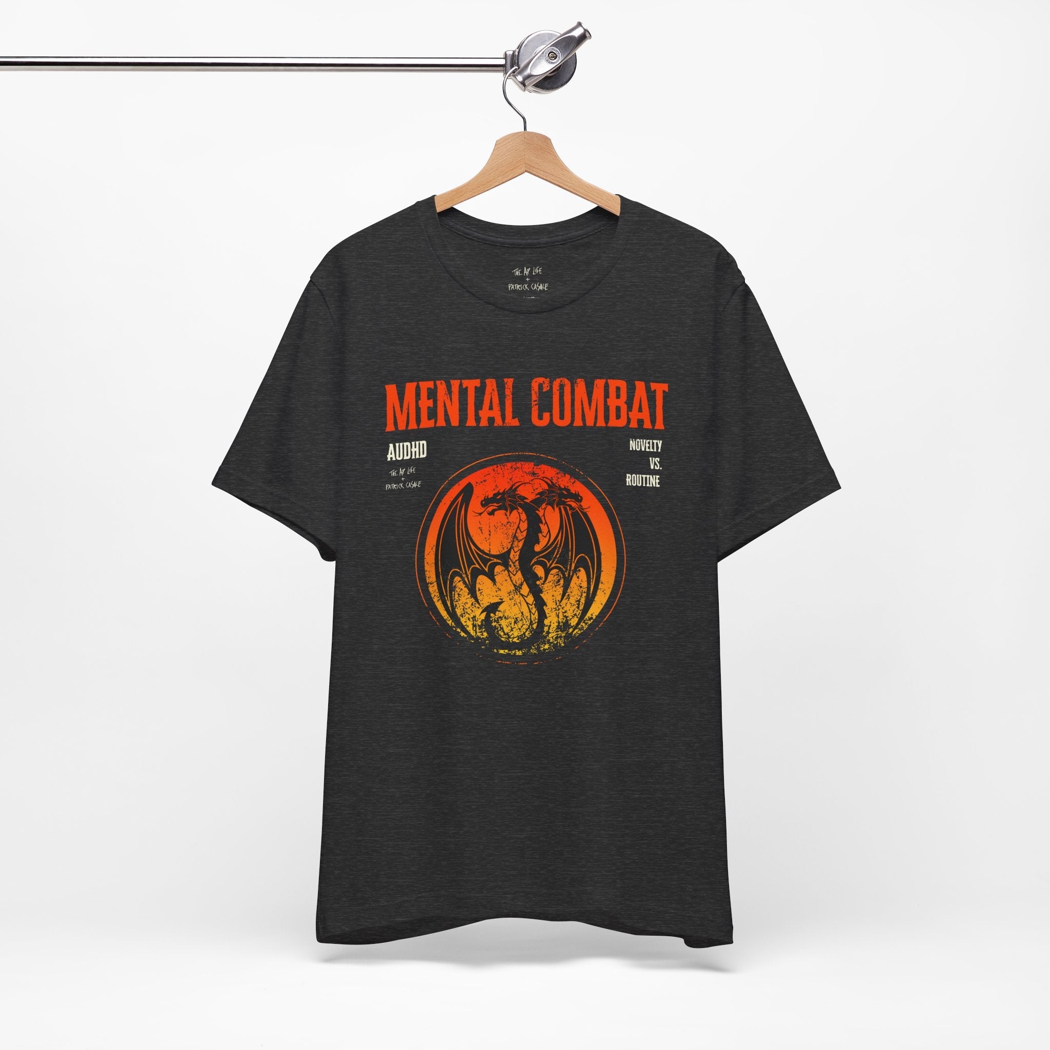 Mental Combat AuDHD Burnout - Adult Unisex Jersey Tee