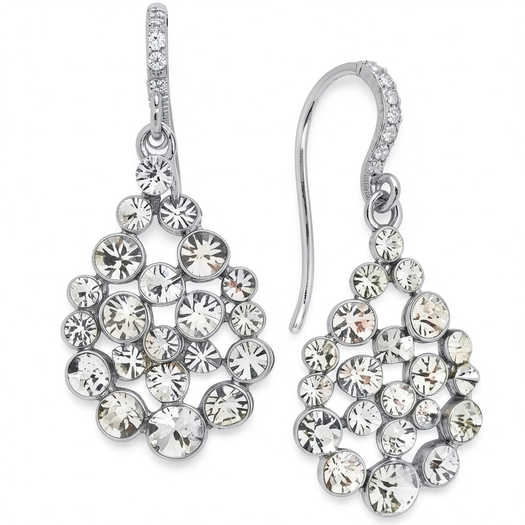 I.n.c. Silver-Tone Crystal Drop Earrings