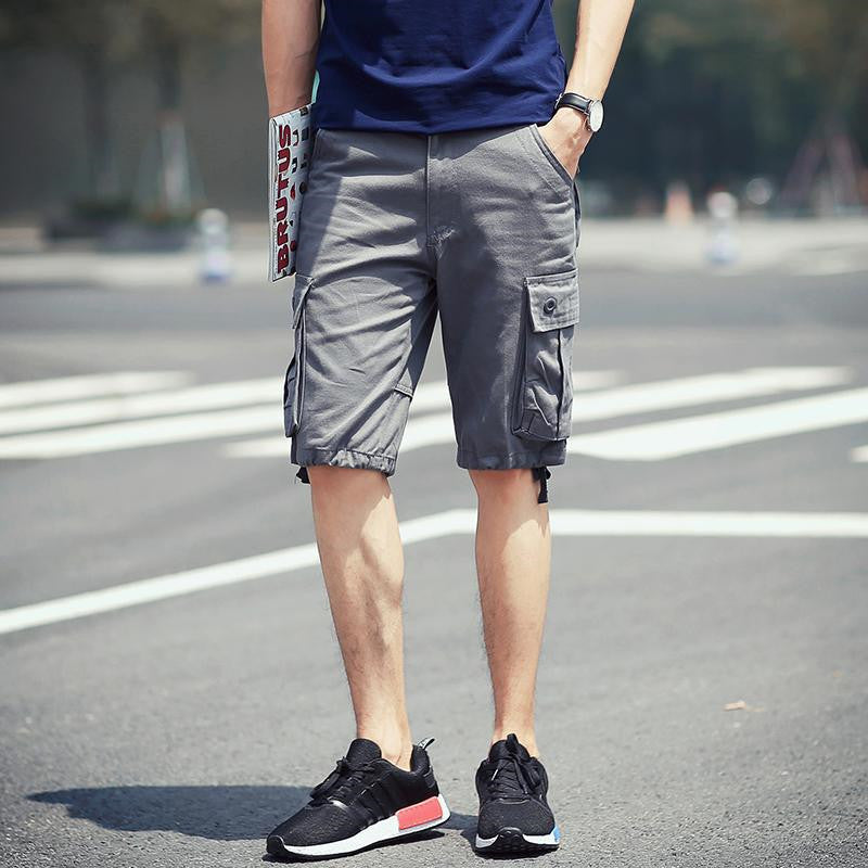 Men's Casual Five-Point Overalls Shorts Pants