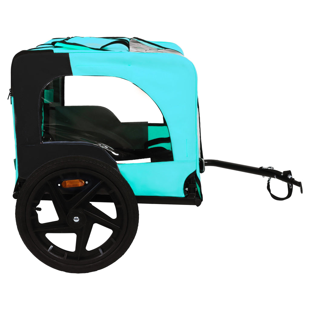Pet Bike Trailer Dog Cart for Bicycle,Suitable for Small and Medium Pets, Easy Folding Cart Frame, Quick Release Wheel, Non-Slip Floor, Internal Leash