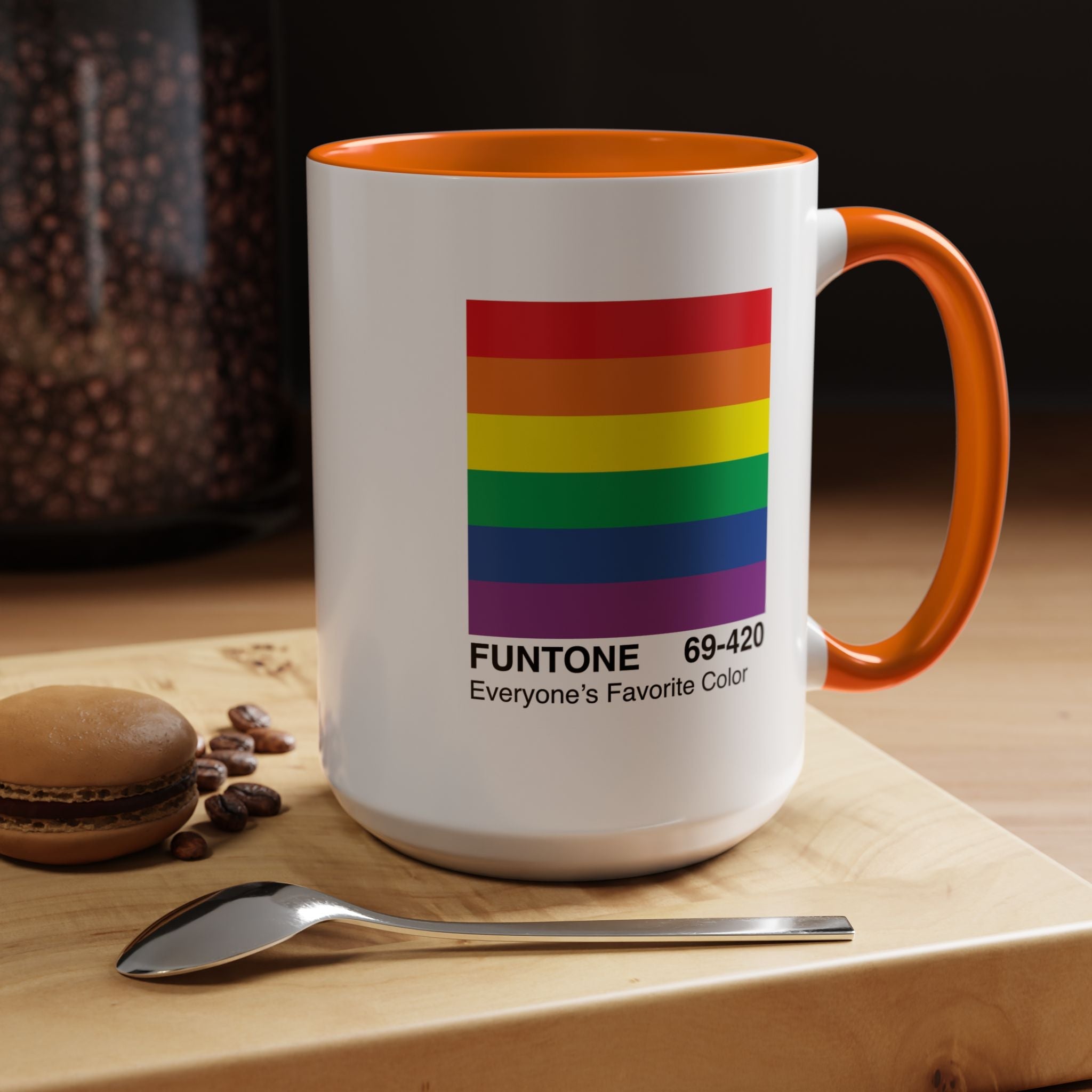 Bespattered Facade Everyone's Favorite Color "Funtone" Chip Mug | Eight Colors | 11oz or 15oz