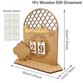 Wood Christmas DIY Countdown Calendar Pendant Decor