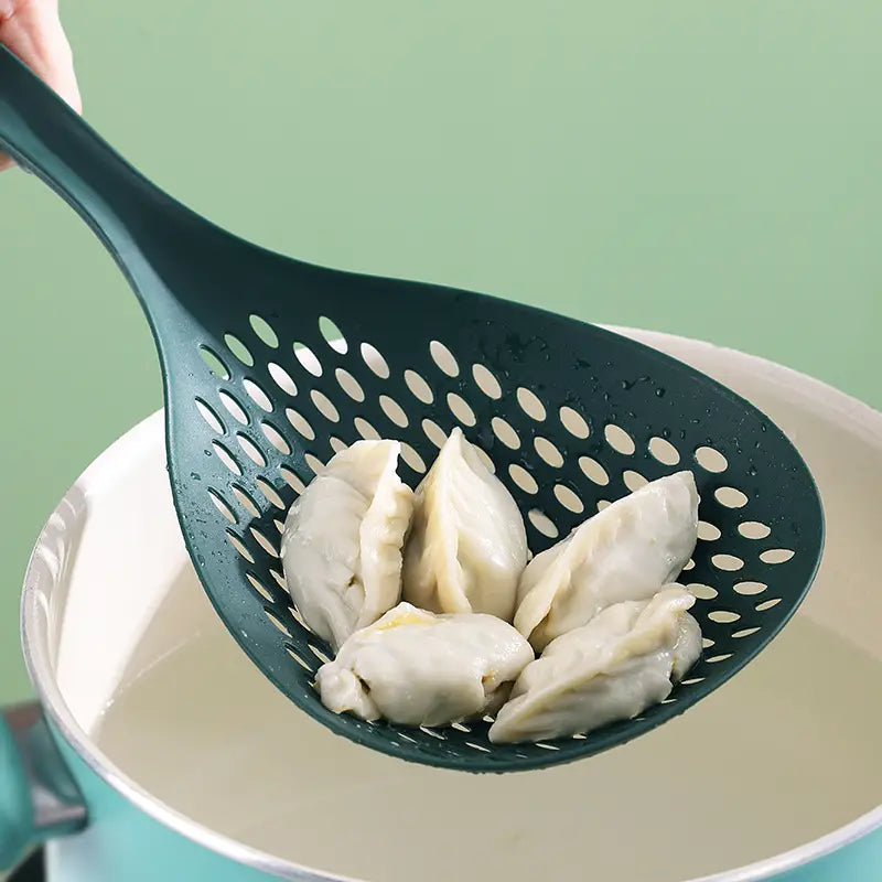 High Temp Resistant Slotted Spoon for Dumplings & Noodles