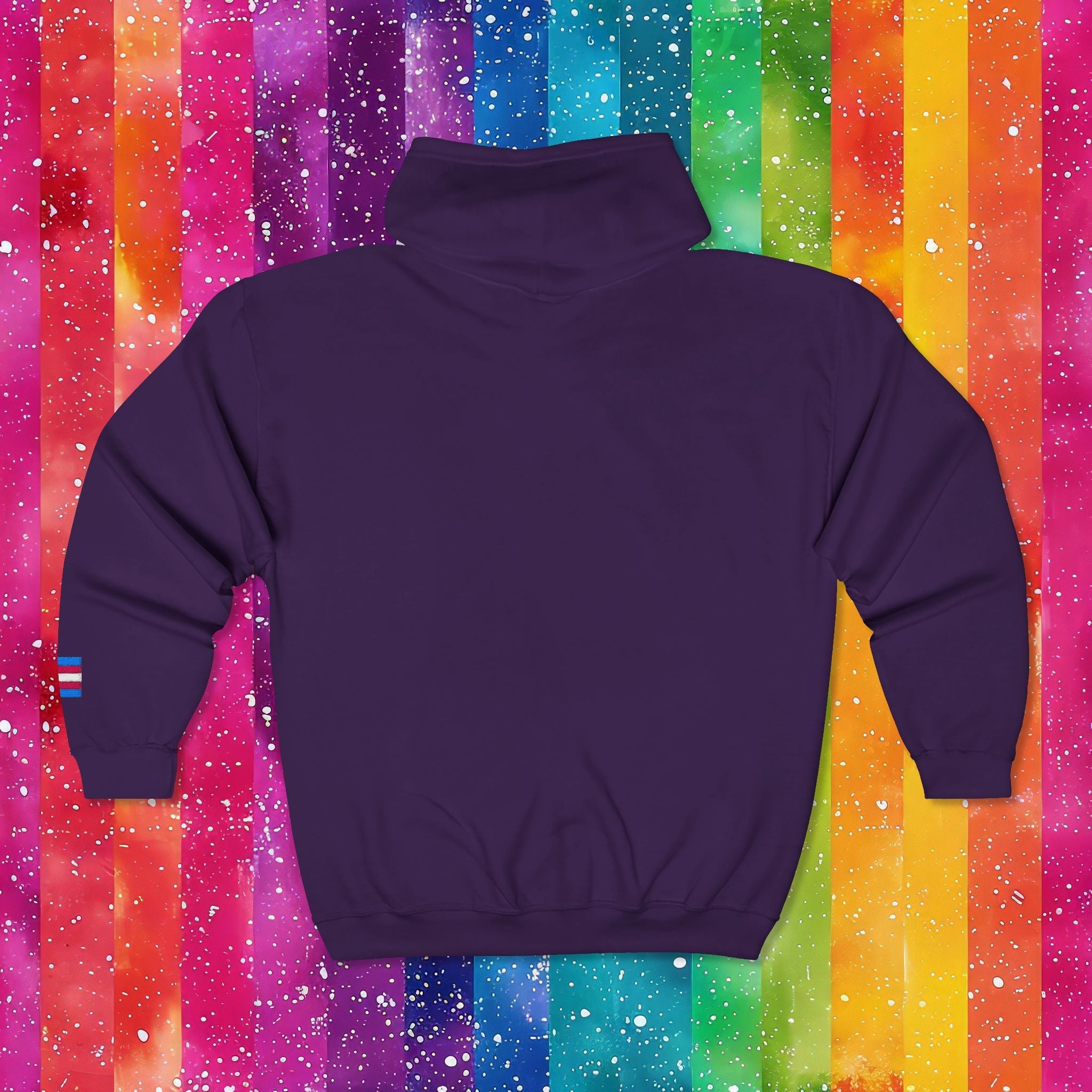 Bespattered Facade Protect the Dolls LGBTQ+ Pride Trans Support Embroidered Full-Zip Hoodie