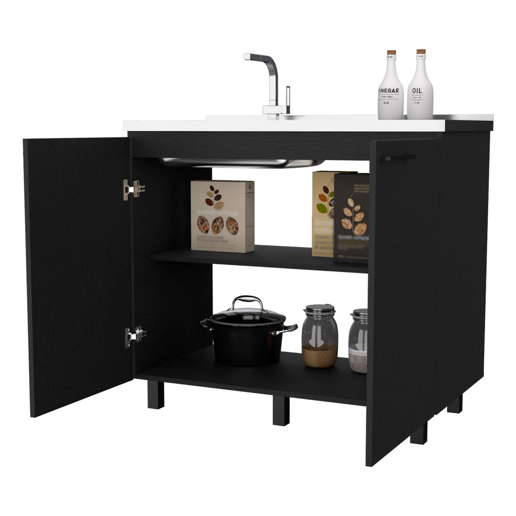 Wenge 2 Utility Sink and Cabinet