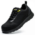 Composite Toe Shoes for Men Non Slip Work Shoes ESD Shoes Steel Toe Sneakers Shoes Puncture Proof Safety Shoes Construction Breathable Lightweight Black