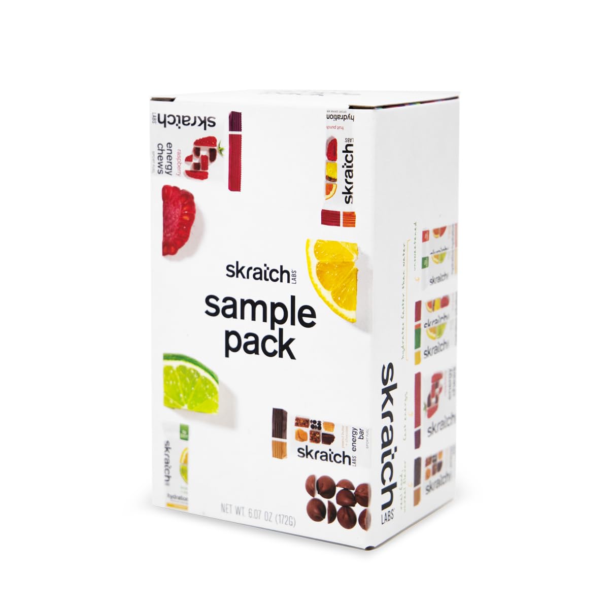 Skratch Labs Sample Pack - Hydration Drink Mix Everyday Electrolyte Drink Mix Energy Chews Energy Bar - Sports Nutrition Trial Variety Pack - for Running Cycling Hiking and Endurance Activities
