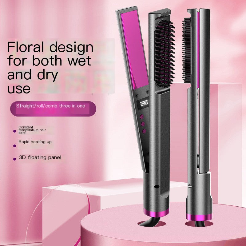 Hair Straightener with Comb Attachment