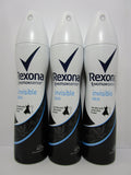 Set of 3 Rexona Invisible Aqua Deodorant Antiperspirant Spray Women 150 Ml / 5.07 Oz