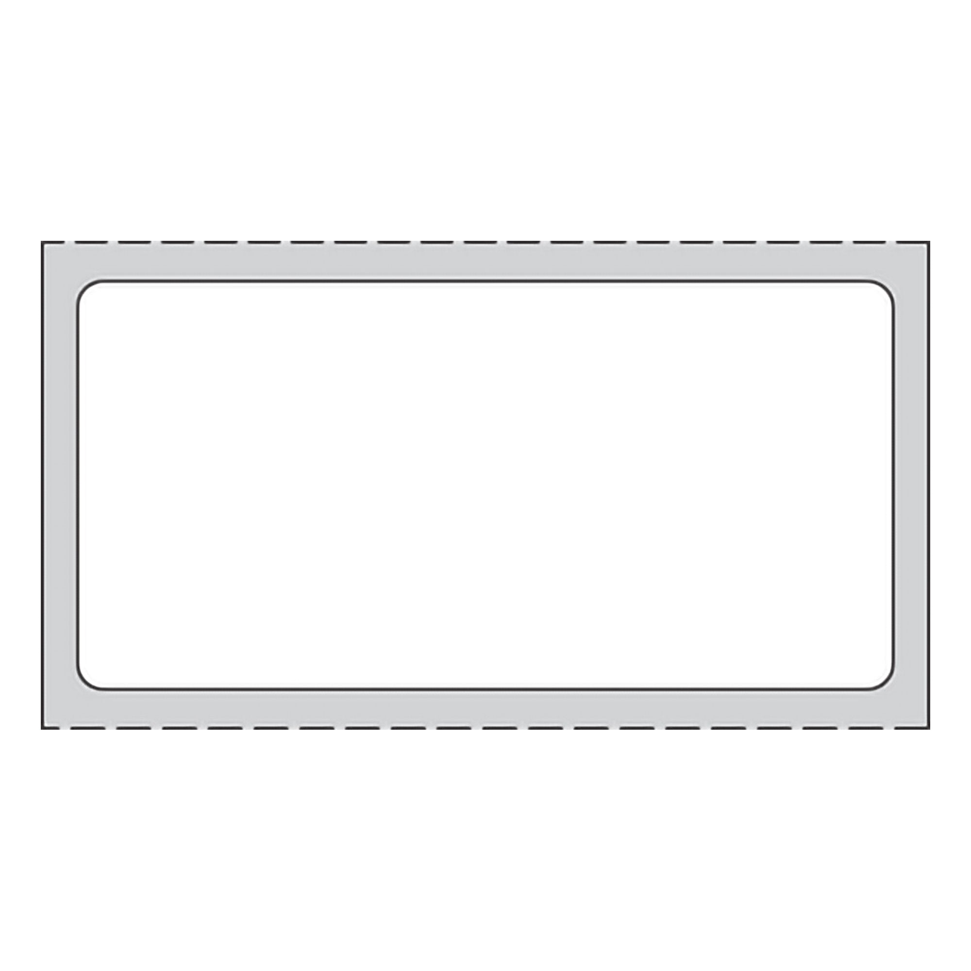 PDC® White Blank Thermal Label, 1 x 2 Inch THERMD16