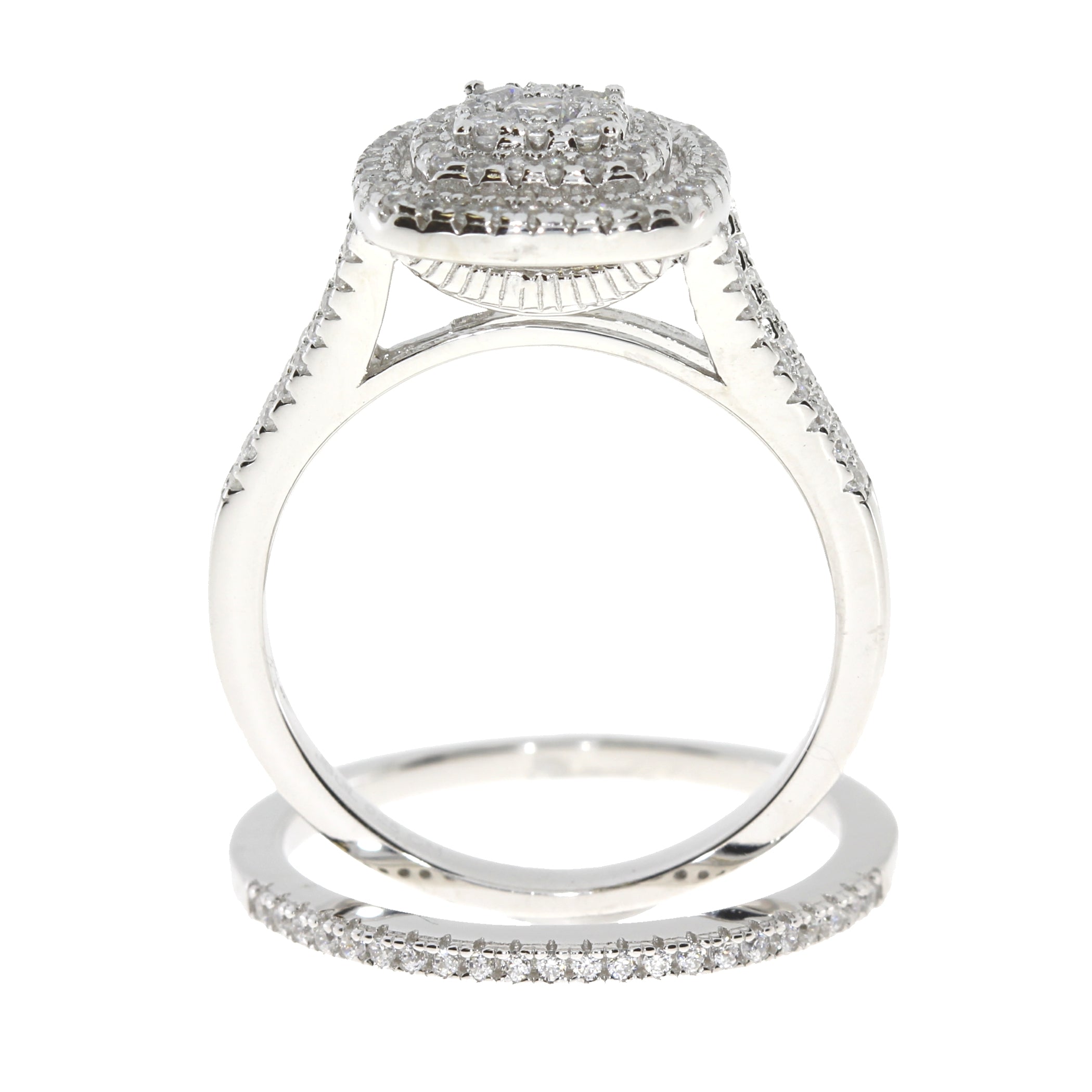 Cubic Zirconium CZ SS Bridal Sterling Silver