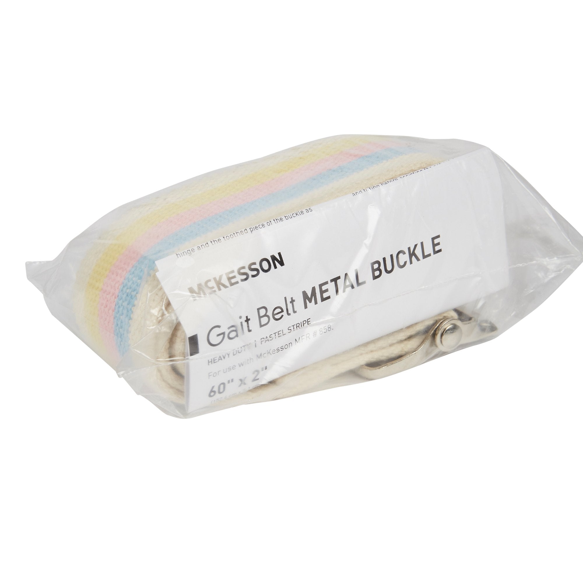 McKesson Pastel Stripe Gait Belt, 60 Inch 858