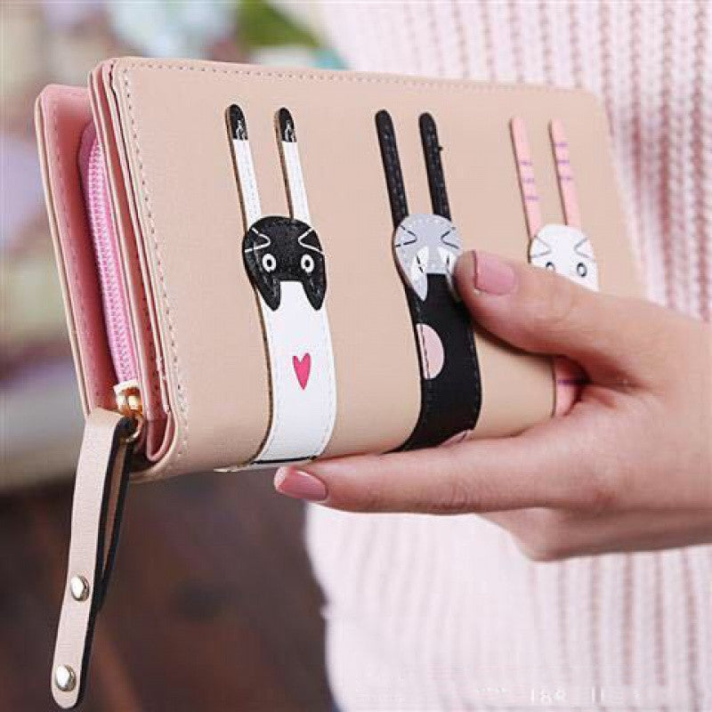 Women's Long Zipper Coin Purse Fashion Clutch Bag