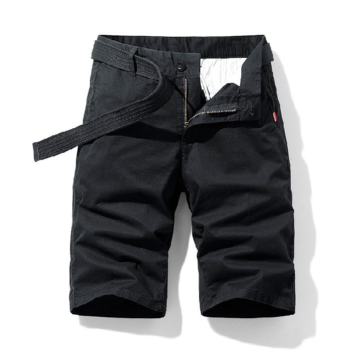 Men's Casual Loose Fit Five-Point Shorts Overalls