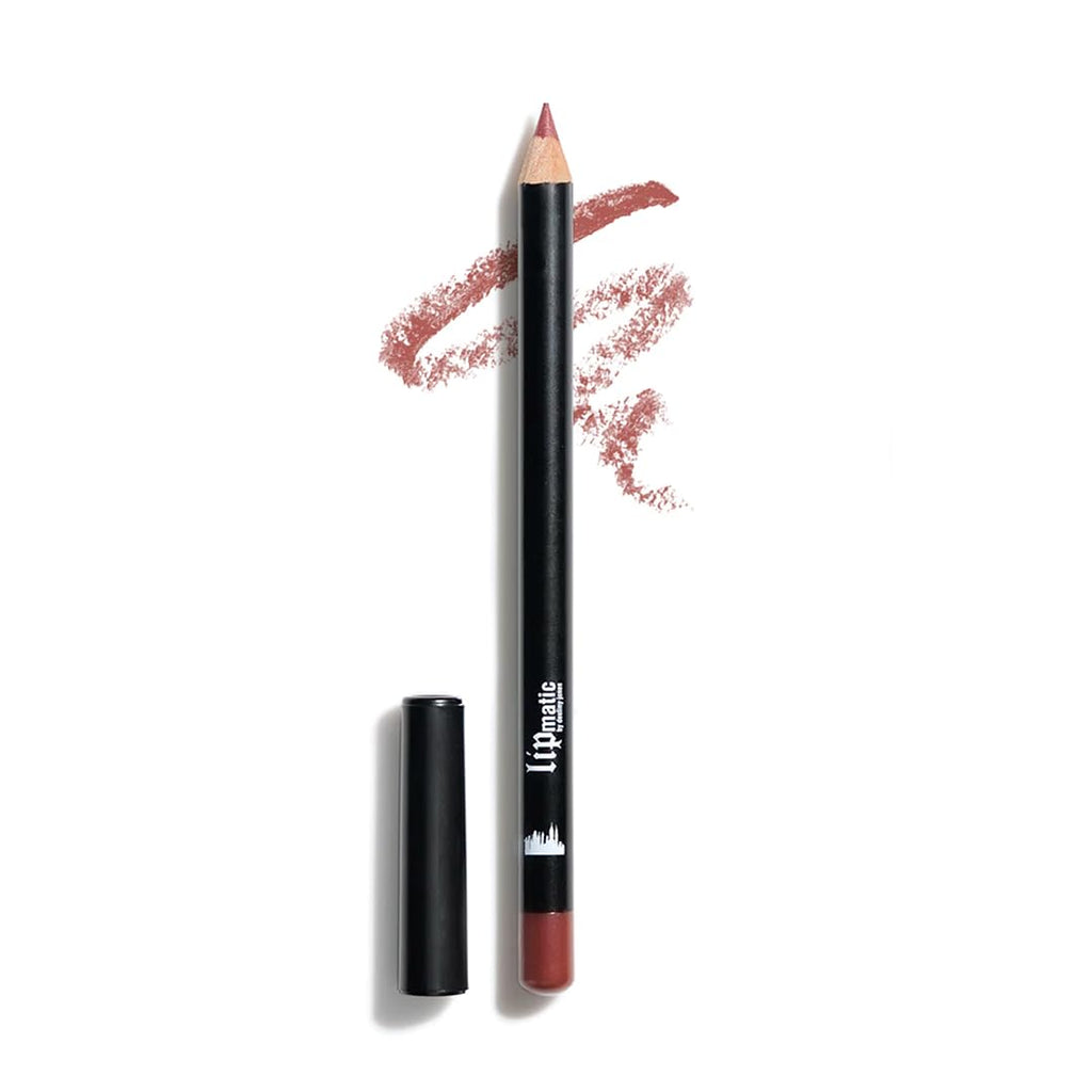 LipMatic Mocha Lip Liner - Modern Classic Lip Liner Long-Lasting Lip Pencil with Castor Oil Natural Ingredients Paraben and Cruelty-Free American Made- Dark Mocha Brown Shade