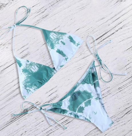 New Women's High-Waisted Leopard Print Bikini Swimsuit