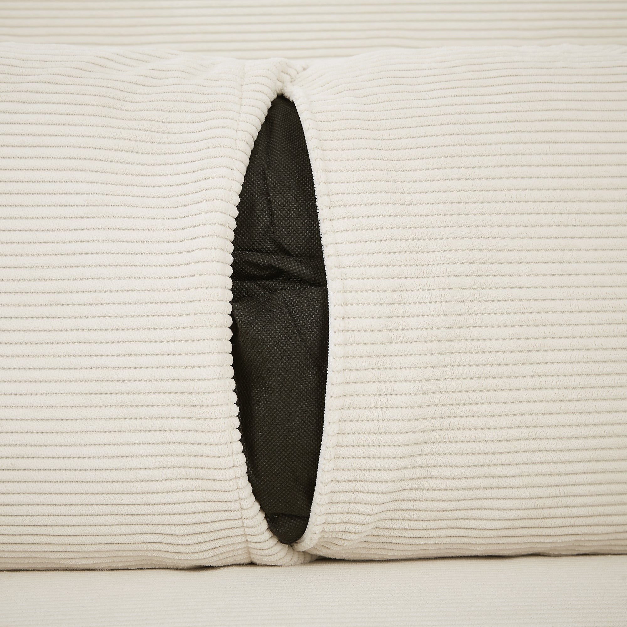 Modern Convertible Pull-out Sofa Bed with USB Ports and Pillows, Beige Corduroy, 57.48 inches