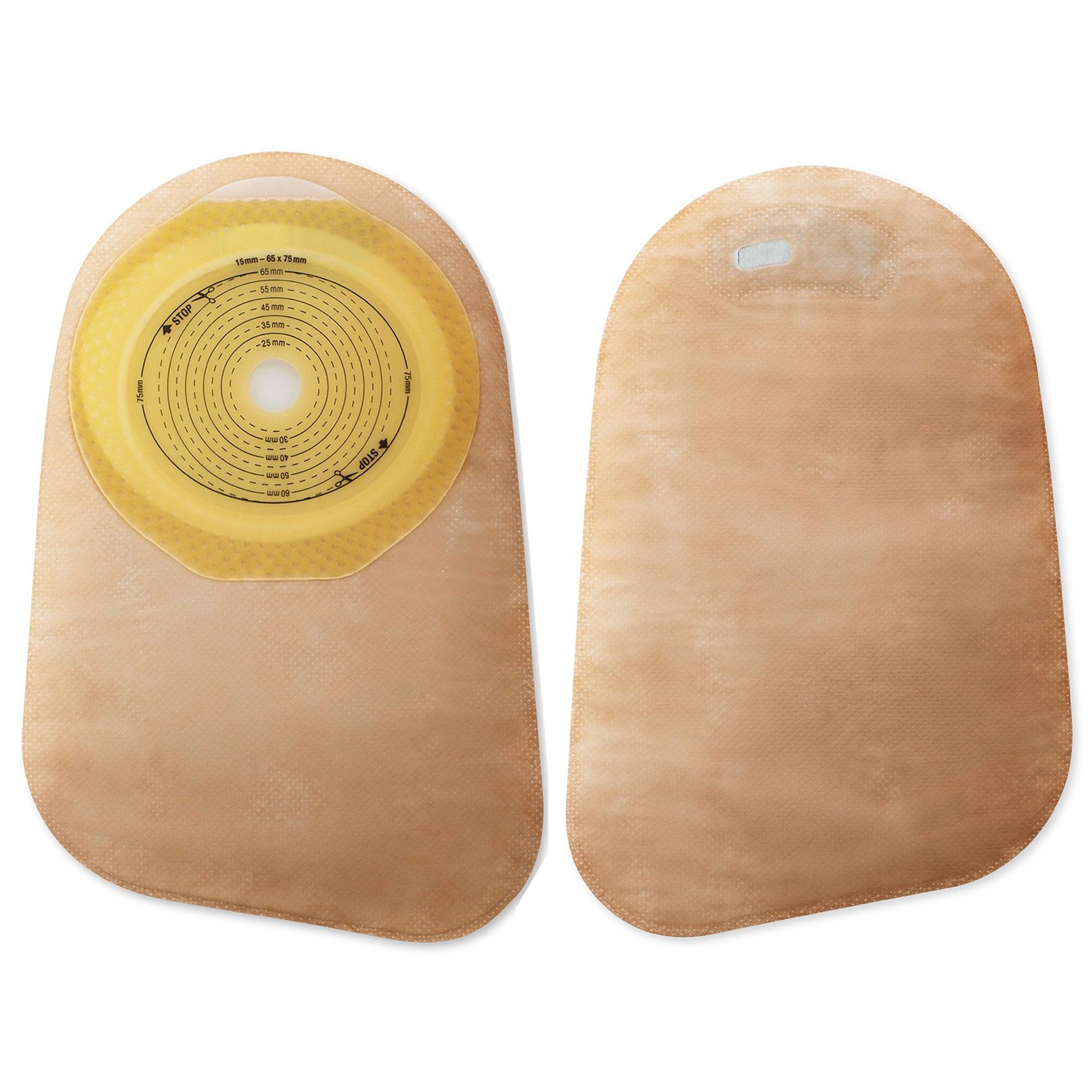 Premier™ One-Piece Closed End Beige Colostomy Pouch, Pre-cut to Fit 35 mm Stoma 82335