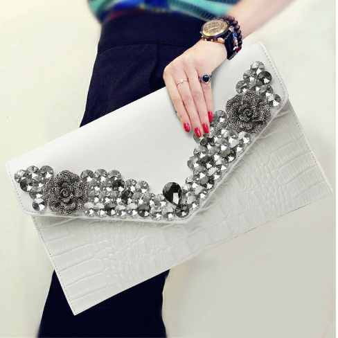 Rhinestone Crossbody Clutch Envelope Small Bag