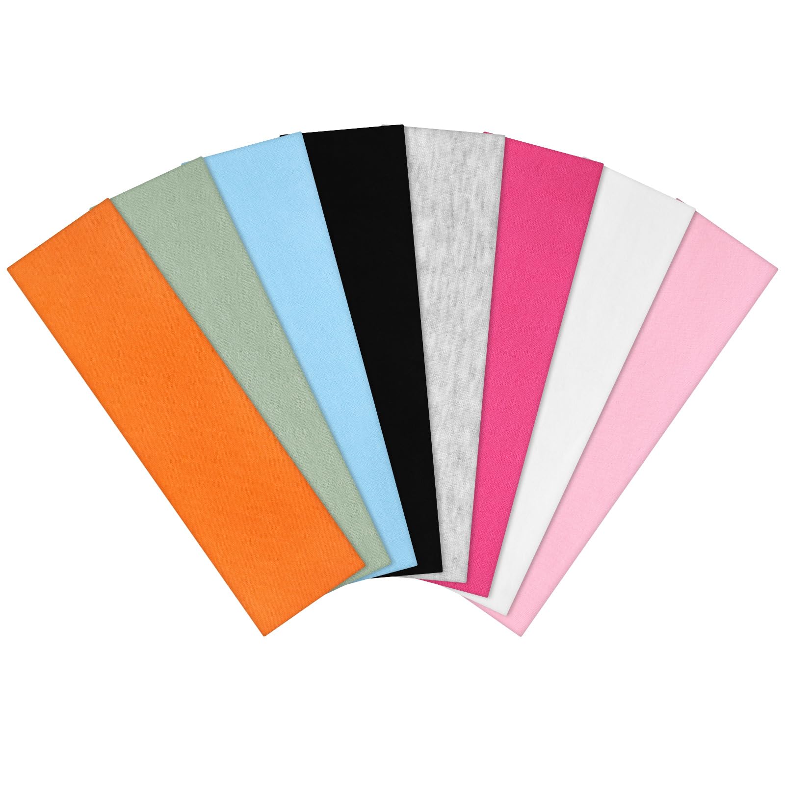 8 Pack Headbands for Women Sweat Absorbing Headbands Non Slip Cotton Hair Bands Fashion Headbands for Daily Life Workout Yoga Running