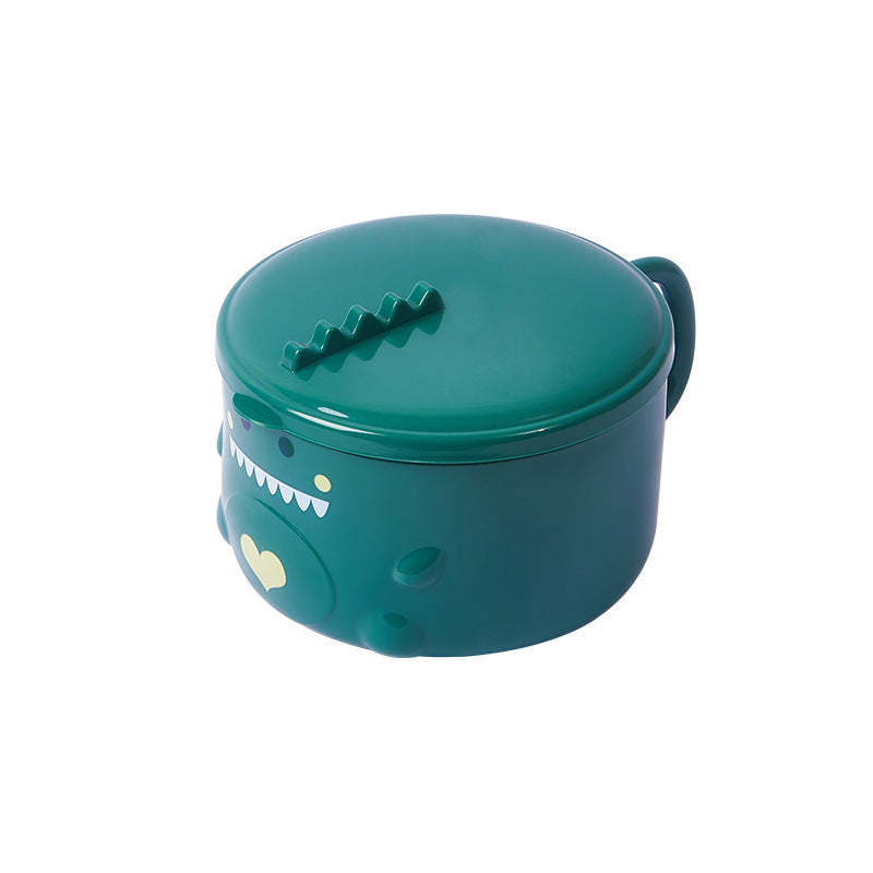 304 Stainless Steel Dinosaur Bowl with Lid for Noodles
