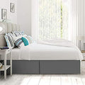 Pleated Bed Skirt, Easy Fit Bed Skirt, 14 Inch Tailored Drop Bed Skirt