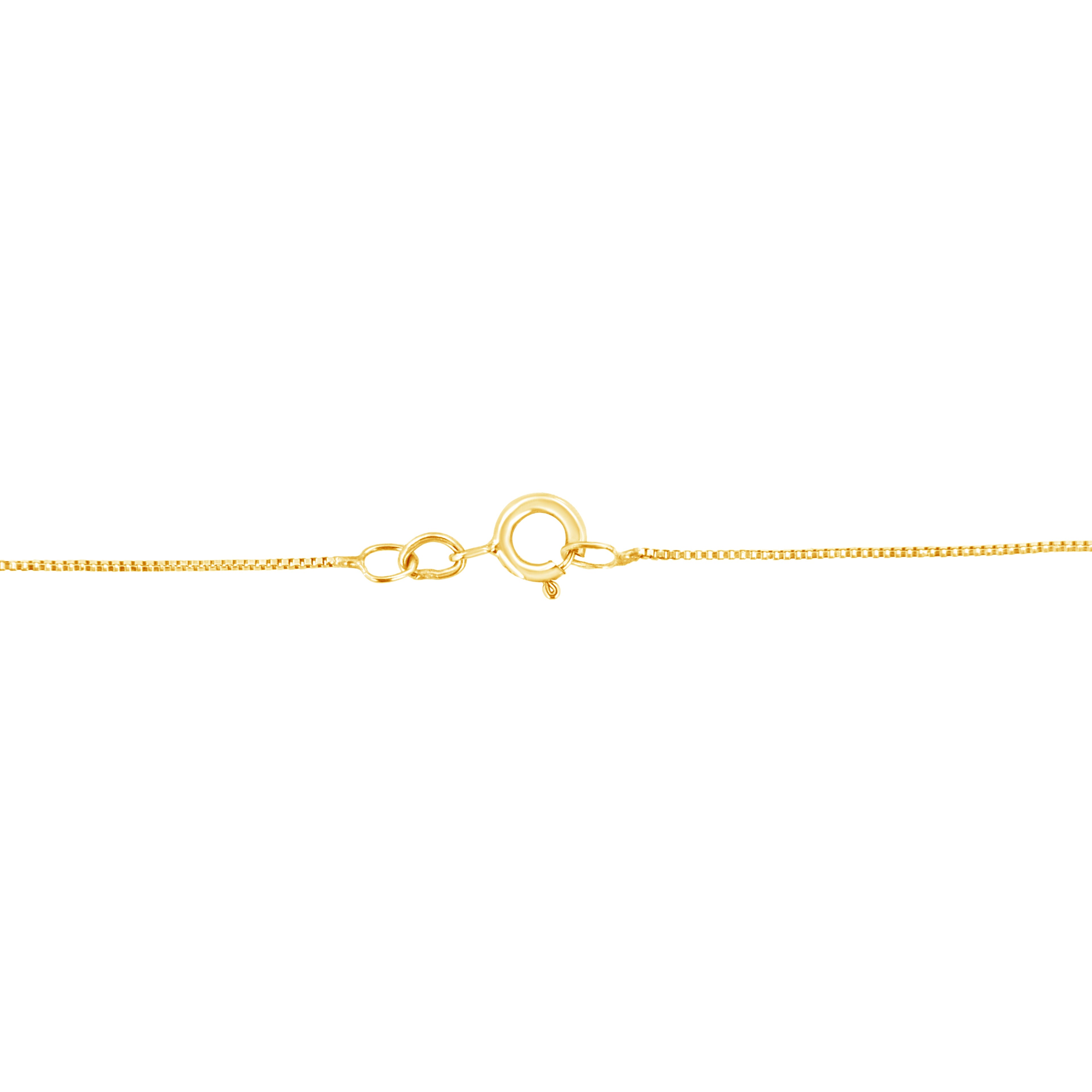 10k Yellow Gold Plated .925 Sterling Silver 3.0 cttw Round-Cut Diamond Open Heart Pendant Necklace (J-K Color, I1-I2 Clarity) - 18"