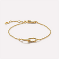 Interlocking Double Ring Pendant Necklace – Elegant Clavicle Chain