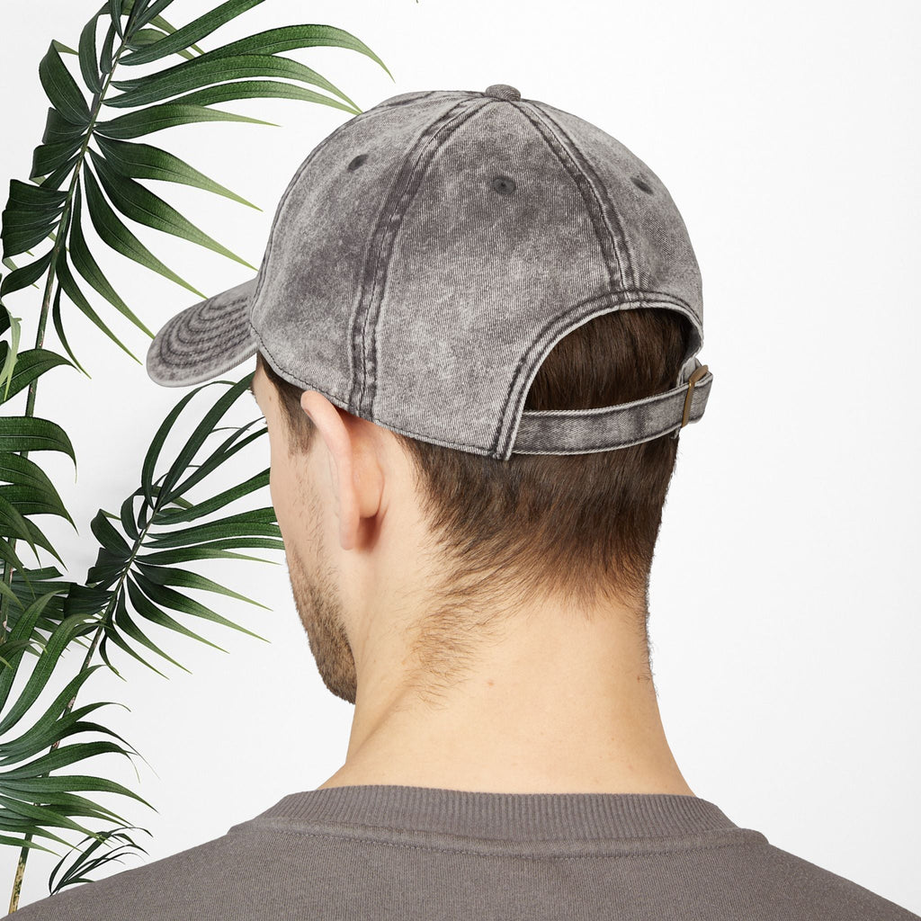 Bespattered Facade "I'm Fine" White Embroidered Vintage Cap