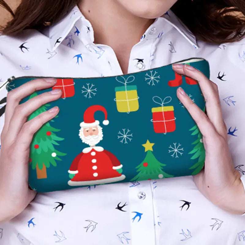 Buffalo Plaid Makeup Bags for Women - Holiday Gift Pouch