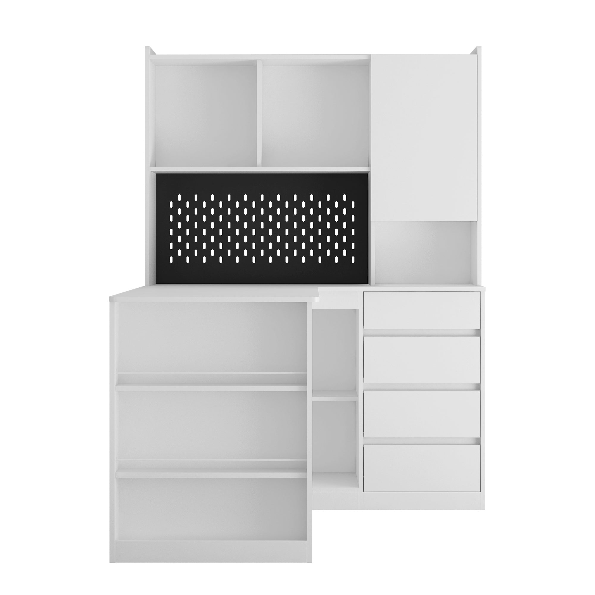 L Shaped Desk with Charger,Computer Desk with Drawers,Bookshelf, with LED Light,Modern Corner Desk,Home Office Desk,L-Shaped Study Table Writing Desk,Corner Gaming Computer Desk with Storage