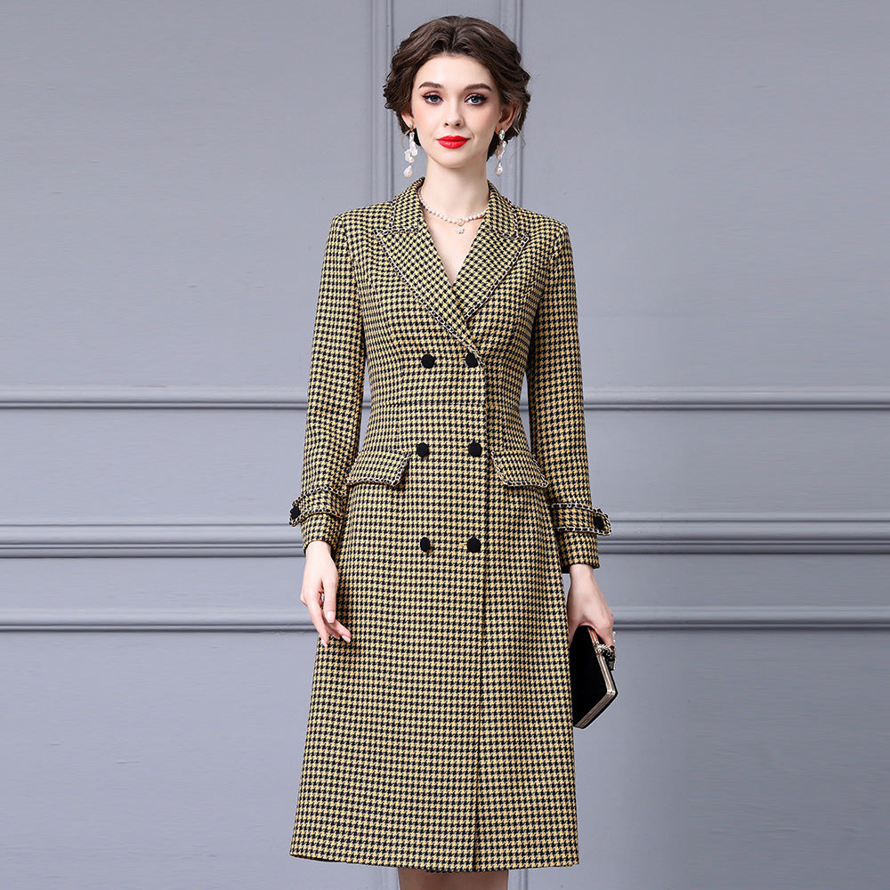 Mid-Length High-End Women's Woolen Coat