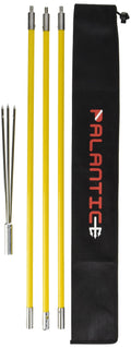 Scuba Choice 7 Travel Spearfishing Pole Spear 3-Piece Fiberglass with 3 Prong Barb Paralyzer Tip Adjustable to 5 Includes Black Rubber Sling & Carry Bag Durable and Compact for All Skill Levels