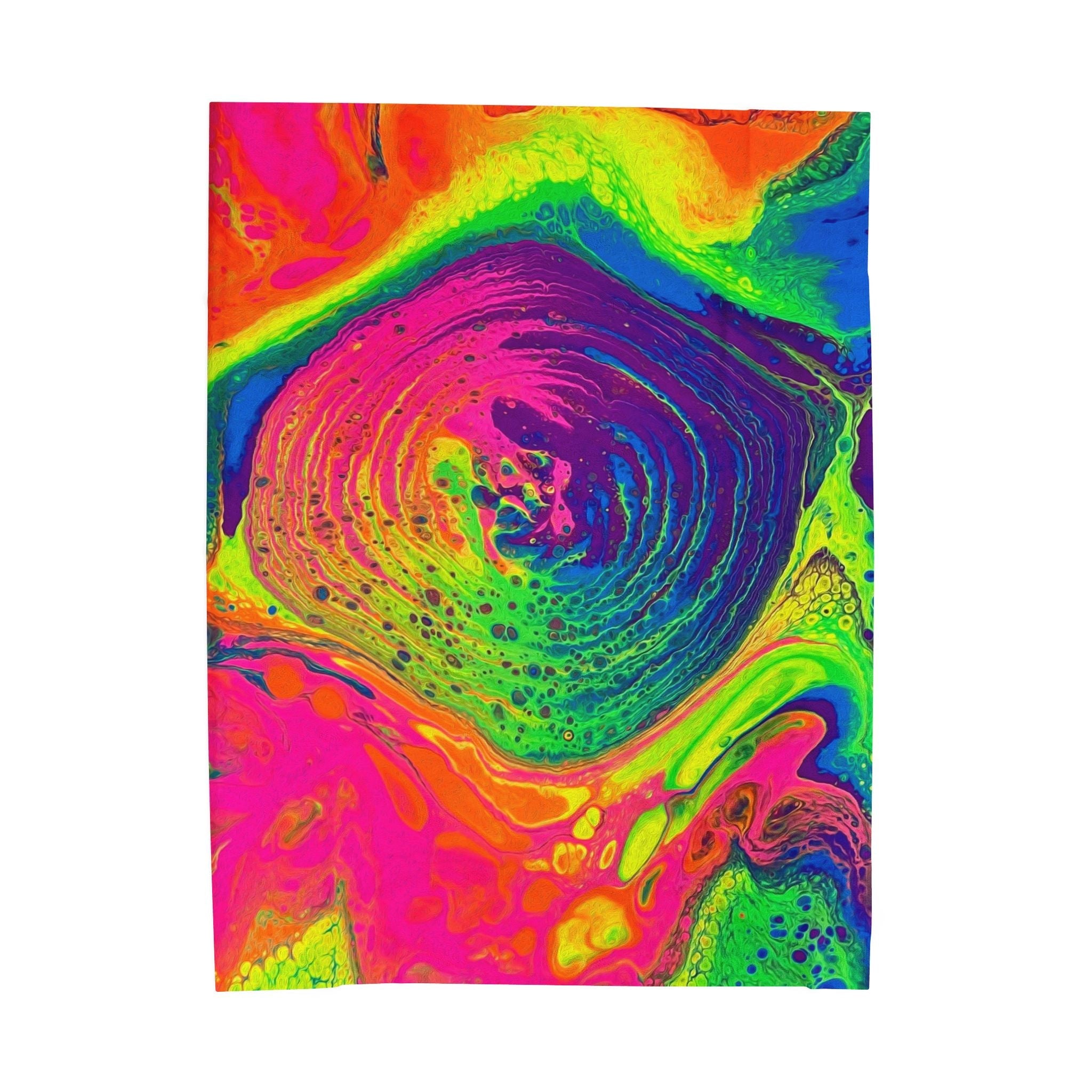 Bespattered Facade Tasty Neons Velveteen Plush Blanket | 3 Sizes